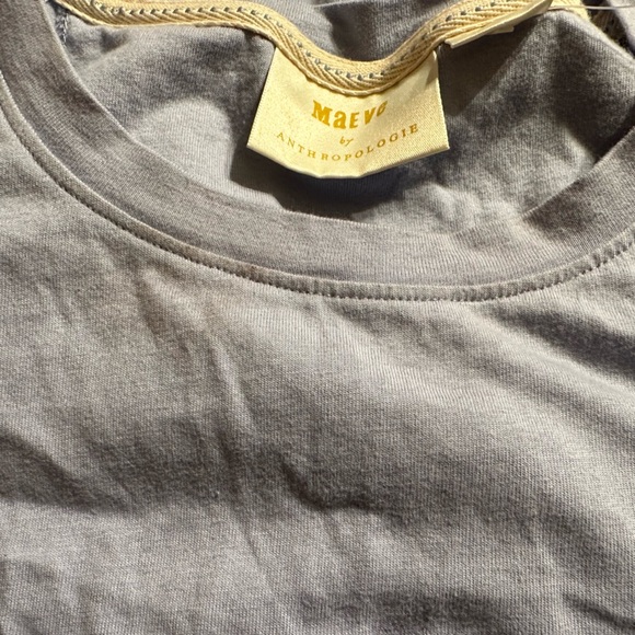 Anthropologie fashion tee with adjusted waits grey size XS - Picture 5 of 5